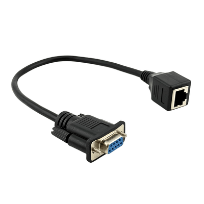 CABO ADAPTADOR SERIAL DP9 MACHO_RJ45 FEMEA RABICHO HIPEN - 8221 -2-